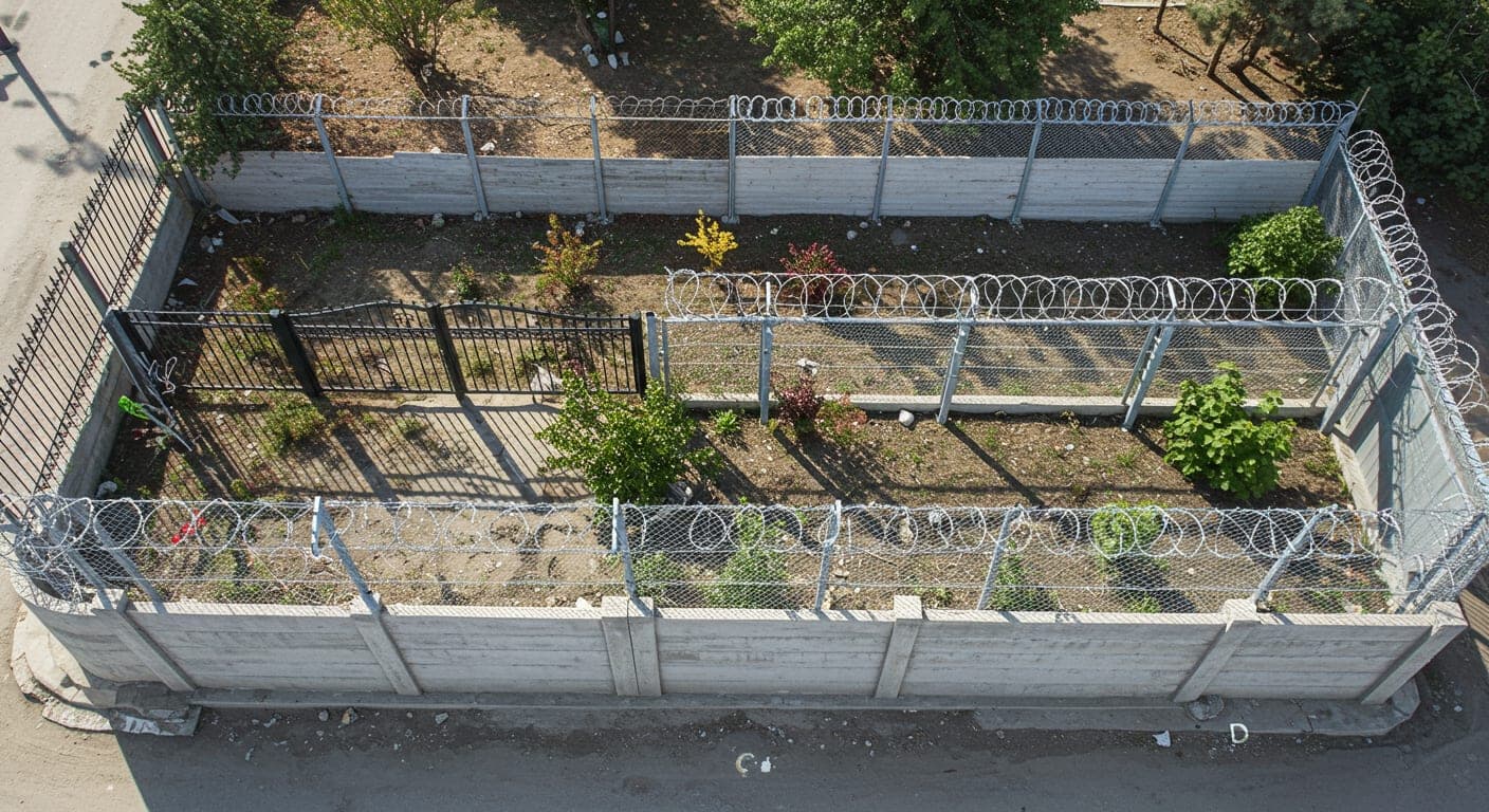 Villa, sanayi ve arsa için doğru çevre güvenlik sistemi seçimi: ferforje, panel çit ve beton duvar alternatifleri