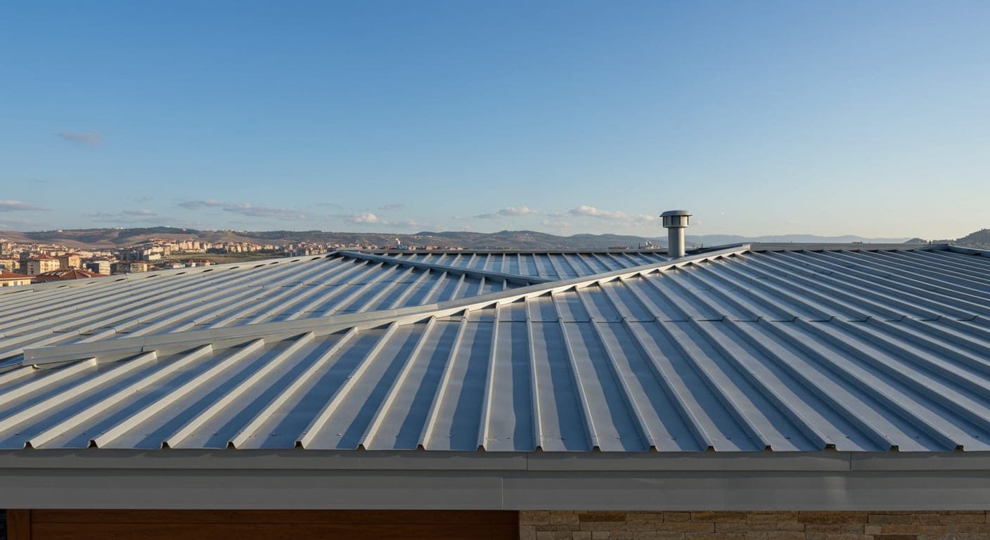 Ankara'da gizli kenet (standing seam) metal çatı uygulaması