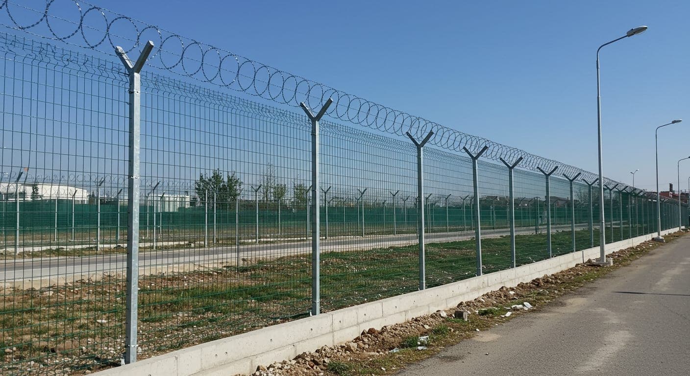 Ankara'da galvanizli panel çit ve jiletli tel güvenlik çiti montajı